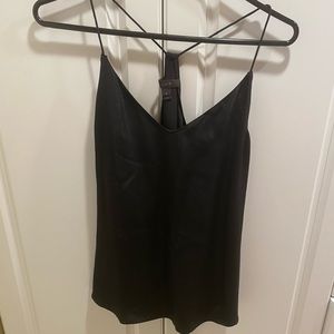 J.crew black silk tank